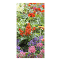Spring Flowers Custom Photo Card