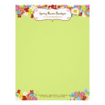 Spring Flowers Garden Business Personal Letterhead