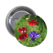 Spring Flowers Pinback Buttons