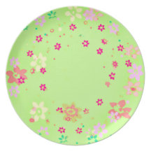 Spring Flowers Plate