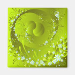 spring flowers refrigerator magnet