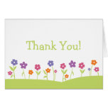 Spring Flowers Thank You Card