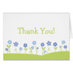 Spring Flowers Thank You Card