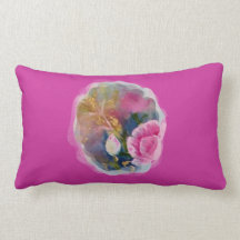 Spring flowers throw pillow