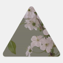 spring flowers triangle sticker