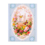 Spring Flowers Vintage Postcard