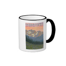 Spring FlowersMontanaVintage Travel Poster Mug