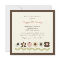 Spring Garden Baby Shower Invitation