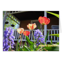 SPRING GARDEN GREETING CARD