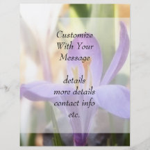 Spring Garden - Crocuses Custom Flyer