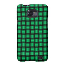 Spring Green Basket Weave Design Samsung Galaxy S2 Covers