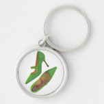 Spring Green Onion Mary Janes Key Chains