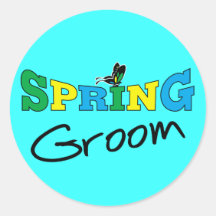 Spring Groom T-shirts and Gifts Sticker