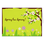 Spring has Sprung ! - Card