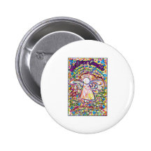 Spring Hearts Angel Buttons