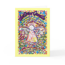 Spring Hearts Cancer Cannot Do Angel Greeting Card