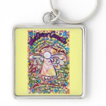 Spring Hearts Cancer  Cannot Do Angel Keychain