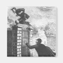 Spring-Heeled Jack Fridge Magnet
