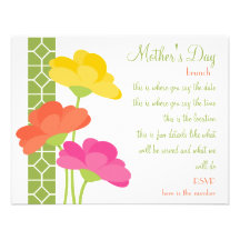 Spring In Bloom Custom Invitations
