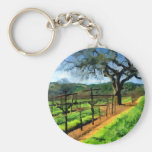 Spring in the Vineyard Keychain