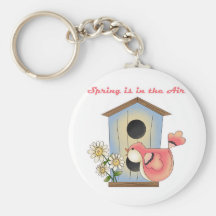 Spring is in the Air bird Key Chain