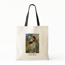 Spring (Jeanne) By Manet Edouard Tote Bags