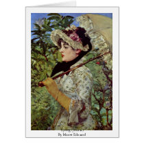 Spring (Jeanne) By Manet Edouard Card