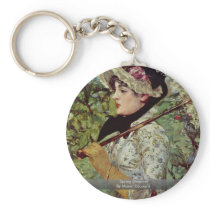 Spring (Jeanne) By Manet Edouard Keychains