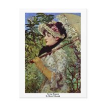 Spring (Jeanne) By Manet Edouard Postcards