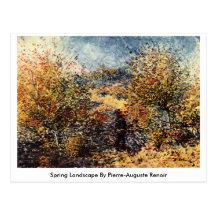 Spring Landscape By Pierre-Auguste Renoir Postcard