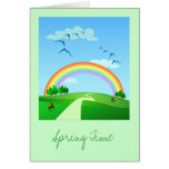 Spring landscape, card