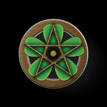 Spring Leaf Small Button