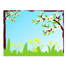 Spring morning - Postcard