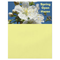 Spring Open House Flyer paper Create Flyers