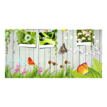spring pic personalized photo card