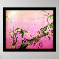 SPRING ,pink fuchsia violet brown Poster