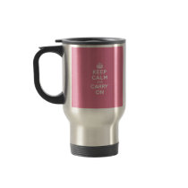 Spring Pink Keep Calm and Carry On Coffee Mug
