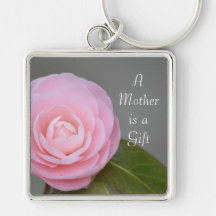 Spring Pink Rose Mother's Day Keychains