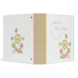 Spring Plaid Flowers and Butterflies Photo Album Binders