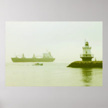Spring Point Ledge Lighthouse and Boats Portland Posters