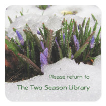 Spring Returns ~ bookplate Sticker