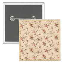 spring romance victorian rose pattern buttons