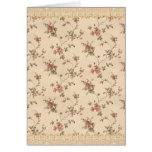 spring romance victorian rose pattern greeting cards