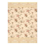 spring romance victorian rose pattern custom announcements