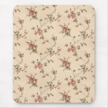 spring romance victorian rose pattern mouse pad