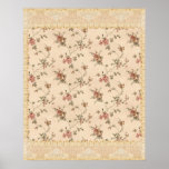 spring romance victorian rose pattern print