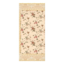 spring romance victorian rose pattern rack card template