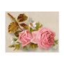 Spring Roses Vintage Postcard