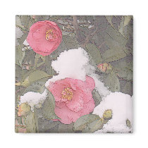 SPRING SNOWS by SHARON SHARPE Magnet