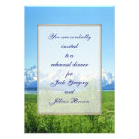 Spring Tetons WEDDING rehearsal dinner invitation